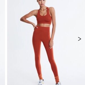 ALL High Waisted Center Stage Legging Terracotta